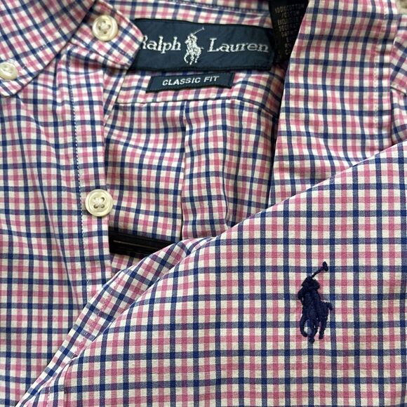 Lauren Ralph Lauren Other - Ralph Lauren Short Sleeve Blue Plaid Men's Medium Button Up Shirt